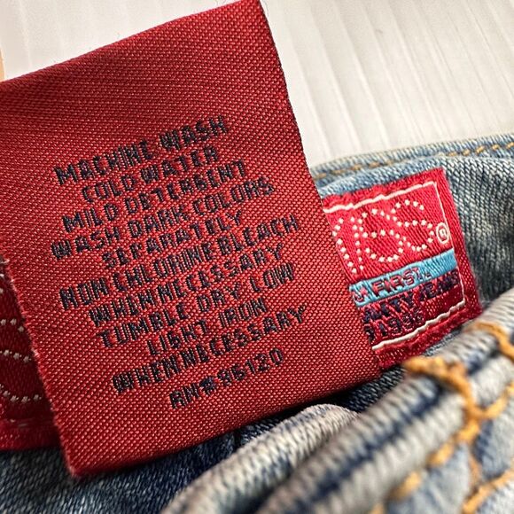 Y2K Hot Kiss Lace-Up Flare Jeans Low Rise Embroidered 3/ XS Boho Festival Bratz - Picture 9 of 16